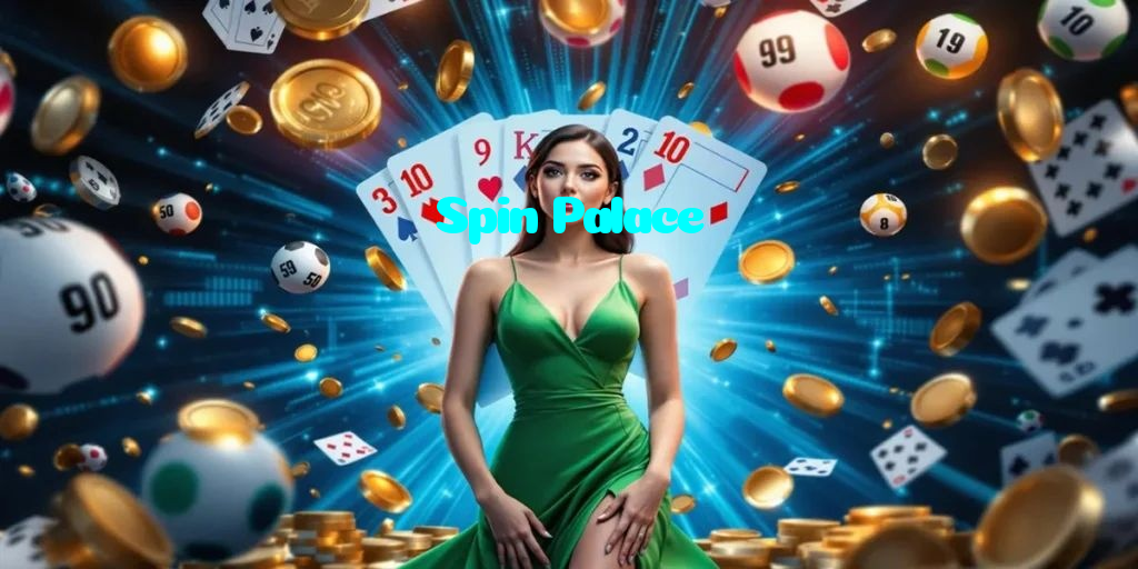 Spin Palace casino presented on mobile device in Pakistan with slots and live games